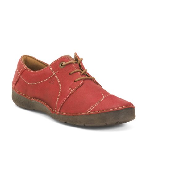 JOSEF SEIBEL Red Nubuck Leather Fergey 20 Sneakers